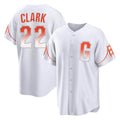 SF.Giants #22 Will Clark Player White City Connect Home Game Hdoa Stitched Jerseys