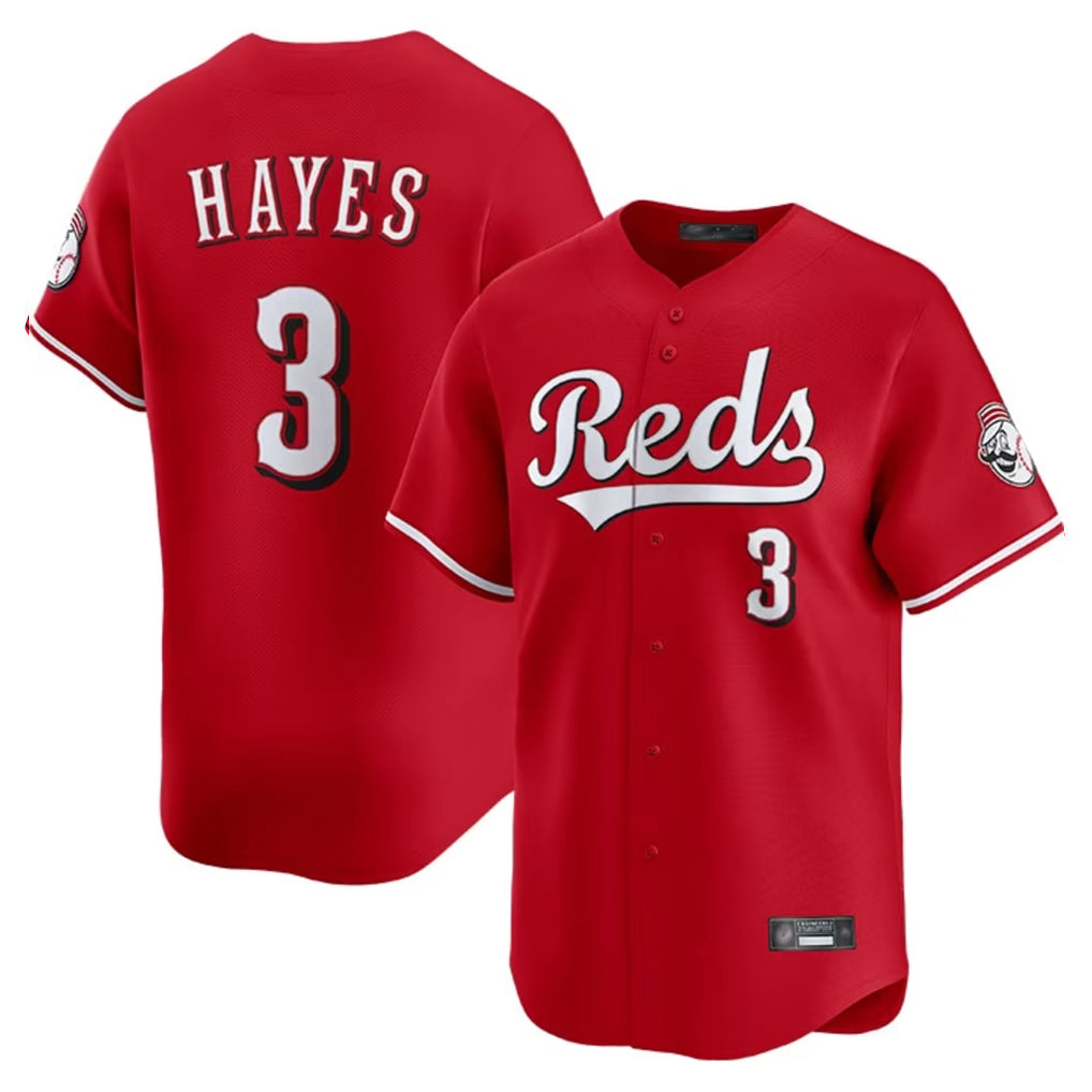 C.Reds #3 Ke'Bryan Hayes Player Red Home Limited Hdoa Stitched Jerseys