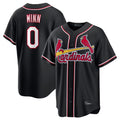 St. Louis Cardinals #0 Masyn Winn Player Black Carbon Fashio Game Hdoa Stitched Jerseys