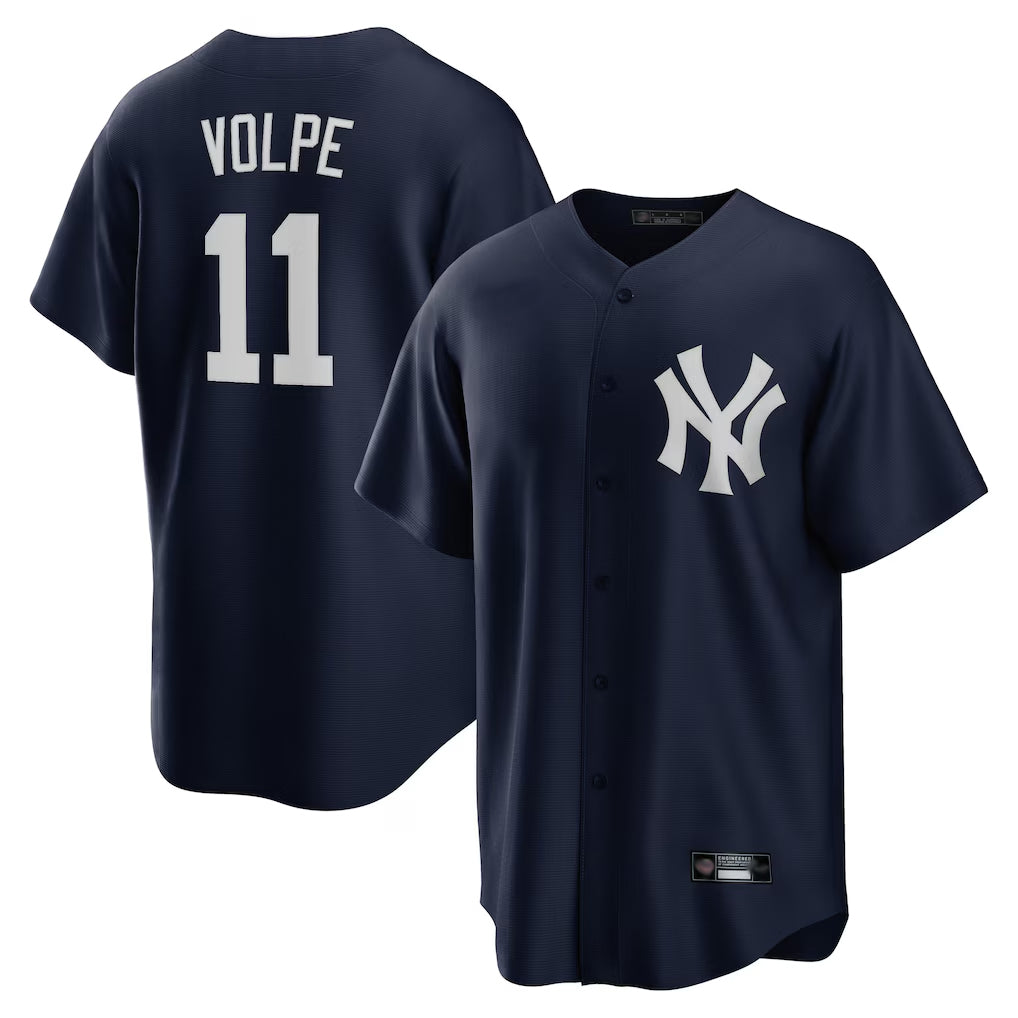 NY.Yankees #11 Anthony Volpe Player Navy Game Hdoa Stitched Jerseys