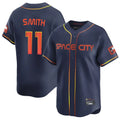 H.Astros #11 Cam Smith Player Navy City Connect Home Limited Hdoa Stitched Jerseys