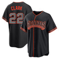 SF.Giants #22 Will Clark Player Black Alternate Limited Hdoa Stitched Jerseys