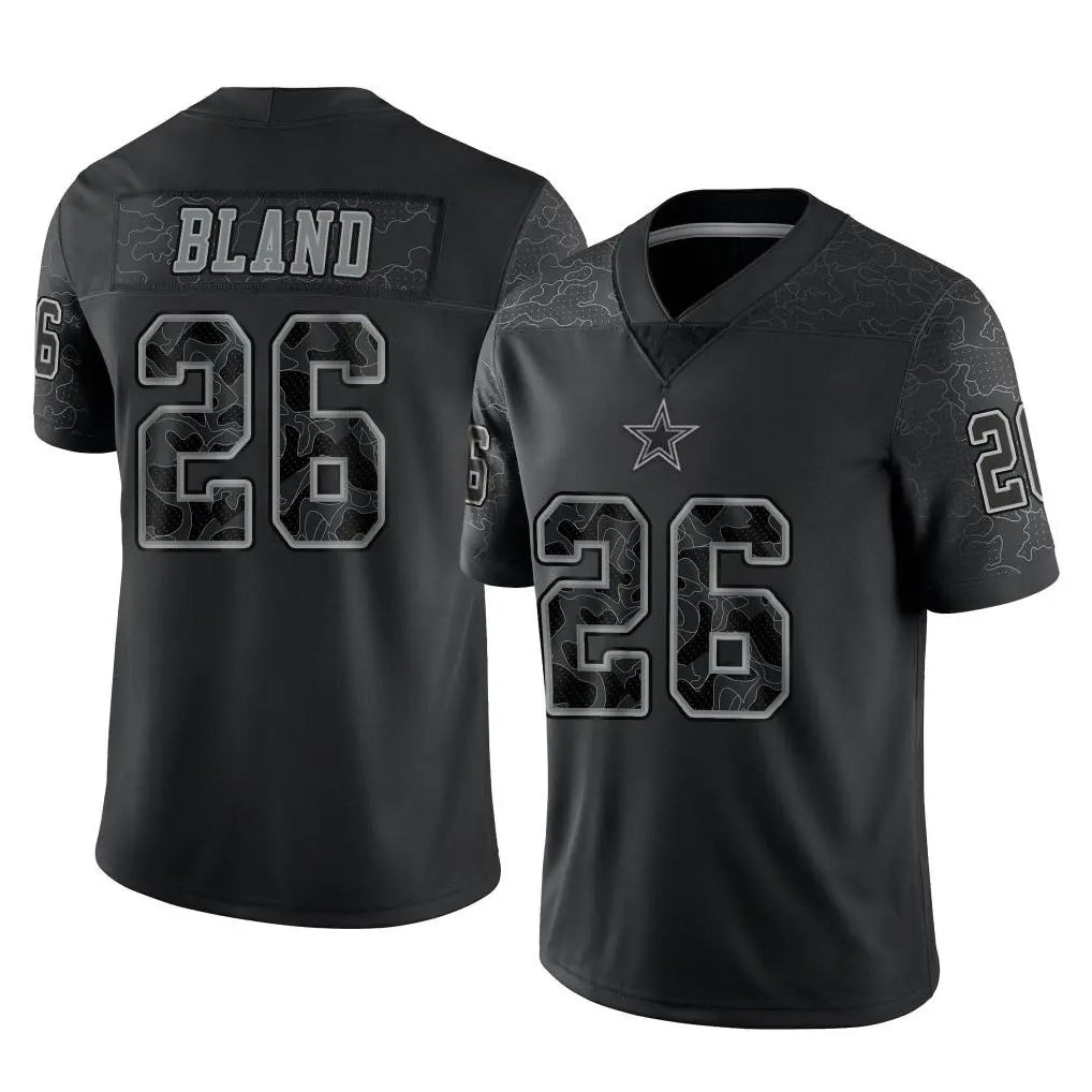 D.Cowboys #26 DaRon Bland Player Black Limited Reflective Home Game Hdoa Stitched Jerseys