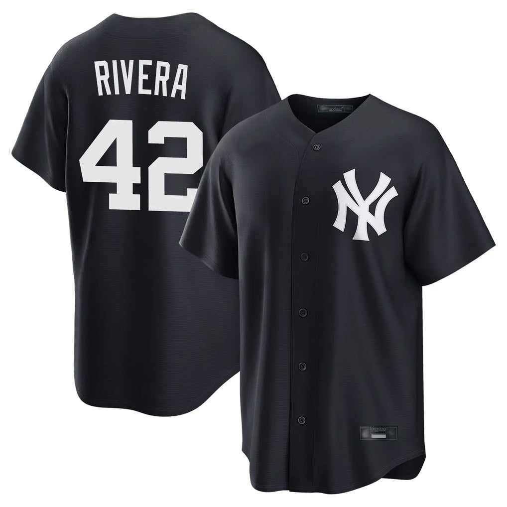 NY.Yankees #42 Mariano Rivera Player Navy Game Home Hdoa Stitched Jerseys