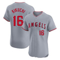 LA.Angels #16 Yusei Kikuchi Player Gray Home Limited Elite Hdoa Stitched Jerseys