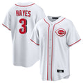 C.Reds #3 Ke'Bryan Hayes Player White Game Home Hdoa Stitched Jerseys