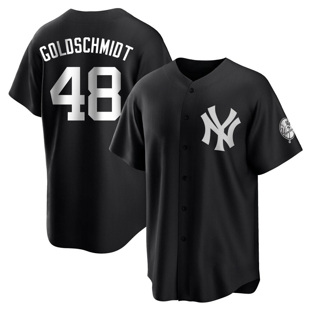 NY.Yankees #48 Paul Goldschmidt Player Black Game Hdoa Stitched Jerseys