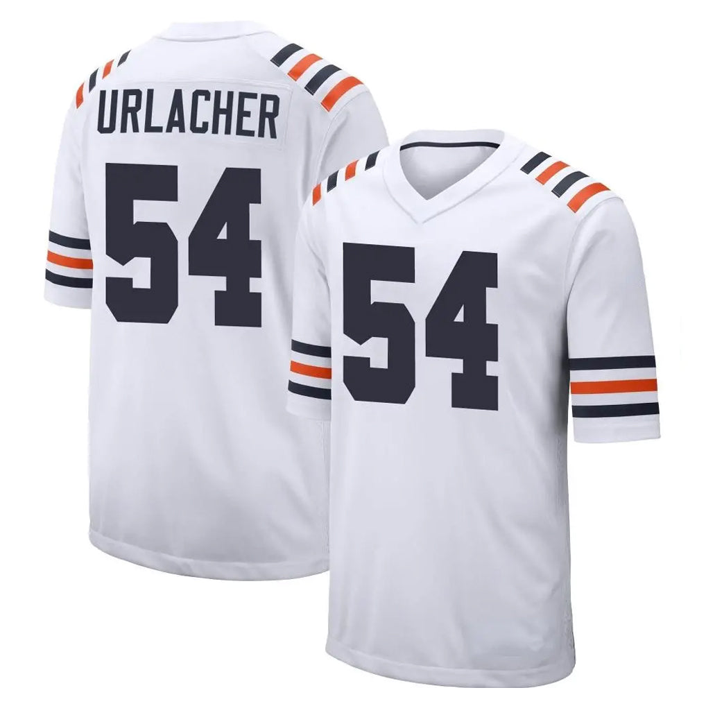 C.Bears #54 Brian Urlacher Player White Classic Home Game Hdoa Stitched Jerseys