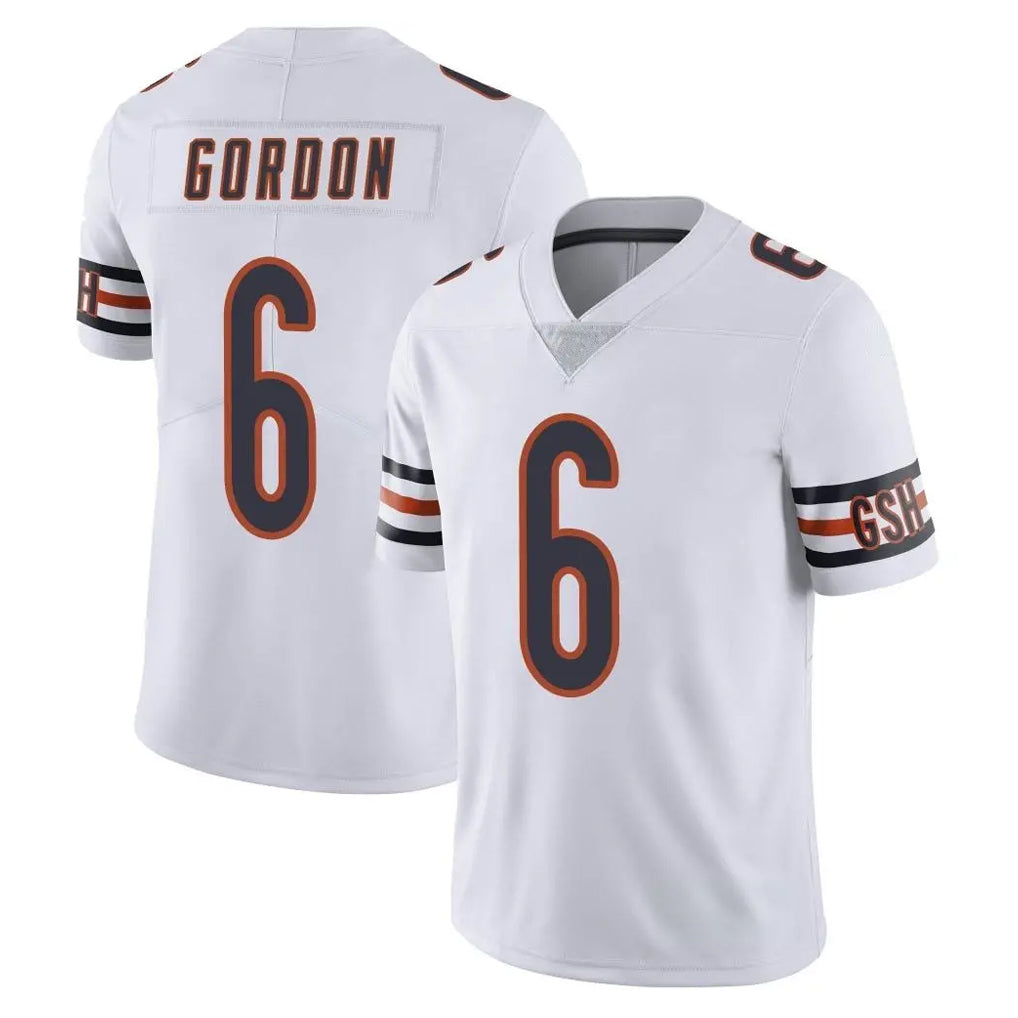 C.Bears #6 Kyler Gordon Player White Vapor Untouchable Limited Home Game Hdoa Stitched Jerseys