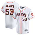 H.Astros #53 Cristian Javier Player White Home Limited Hdoa Stitched Jerseys