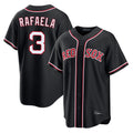 B.Red Sox #3 Ceddanne Rafaela Player Black Out Home Game Hdoa Stitched Jerseys