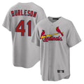 St. Louis Cardinals #41 Alec Burlesona Player Gray Home Game Hdoa Stitched Jerseys