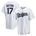 LA.Dodgers #17 Shohei Ohtani Player Gold White 2026 Collection Stadium Game Hdoa Stitched Jerseys