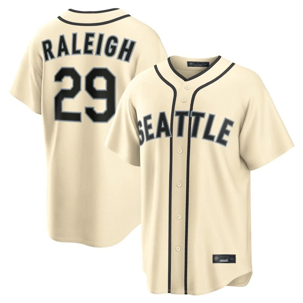 S.Mariners #29 Cal Raleigh Player Cream 2026 Home Limited Hdoa Stitched Jerseys