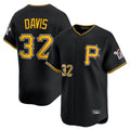 P.Pirates #32 Henry Davis Player Black Alternate Limited Game Hdoa Stitched Jerseys