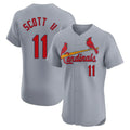 St. Louis Cardinals #11 Victor Scott II Player Gray Home Limited Elite Hdoa Stitched Jerseys