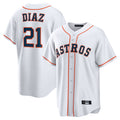 H.Astros #21 Yainer Diaz Player White Home Game Hdoa Stitched Jerseys