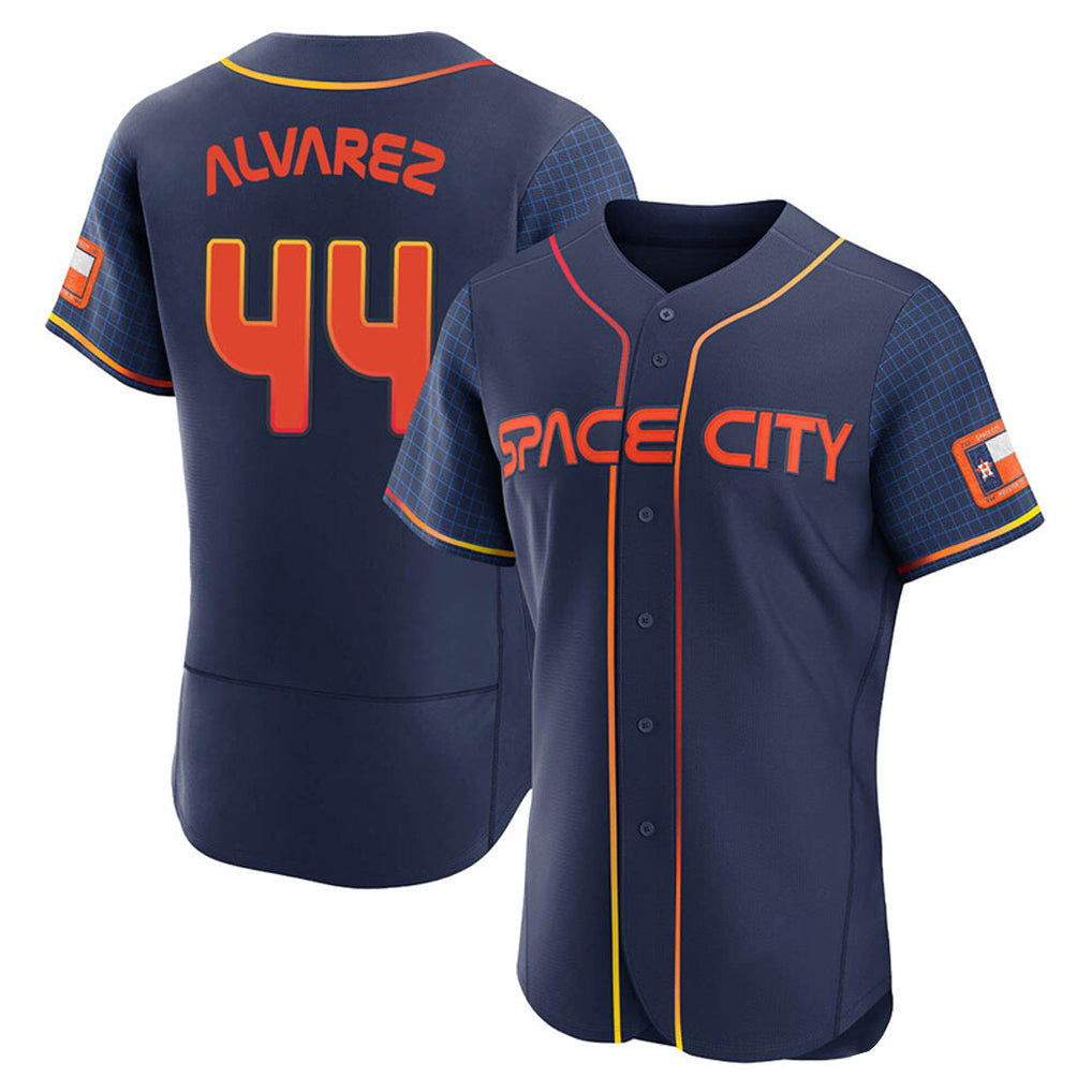H.Astros #44 Yordan Alvarez Player Navy City Connect Limited Elite Home Hdoa Stitched Jerseys