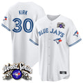 T.Blue Jays #30 Alejandro Kirk Player White 2025 American League All Hdoa Stitched Jerseys