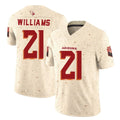 A.Cardinals #21 Garrett Williams Player Cream Rivalries Collection Vapor Limited Home Game Hdoa Stitched Jerseys