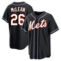 NY.Mets #26 Nolan McLean Player Black Fashion Out Game Hdoa Stitched Jerseys
