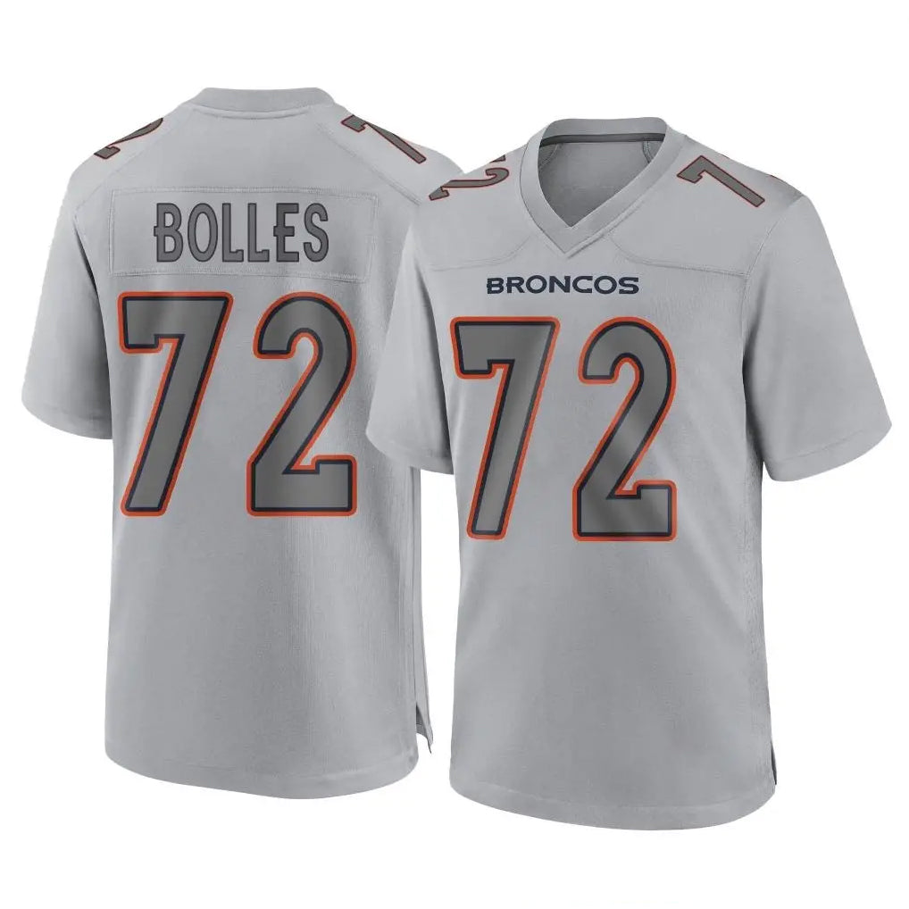 D.Broncos #72 Garett Bolles Player Gray Atmosphere Fashion Limited Game Hdoa Stitched Jerseys