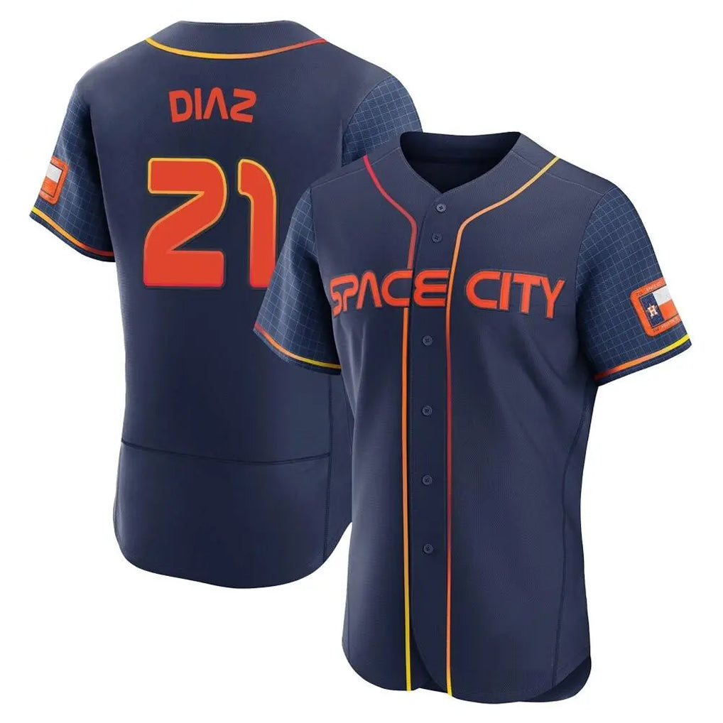 H.Astros #21 Yainer Diaz Player Navy City Connect Limited Elite Home Hdoa Stitched Jerseys
