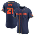 H.Astros #21 Yainer Diaz Player Navy City Connect Limited Elite Home Hdoa Stitched Jerseys