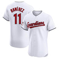 C.Guardians #11 Jose Ramirez Player White Limited Elite Home Hdoa Stitched Jerseys