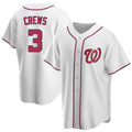 W.Nationals #3 Dylan Crews Player White Game Replica Hdoa Hdoa Stitched  Jerseys