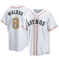 H.Astros #8 Christian Walker Player Gold Collection Game Home Hdoa Stitched Jerseys