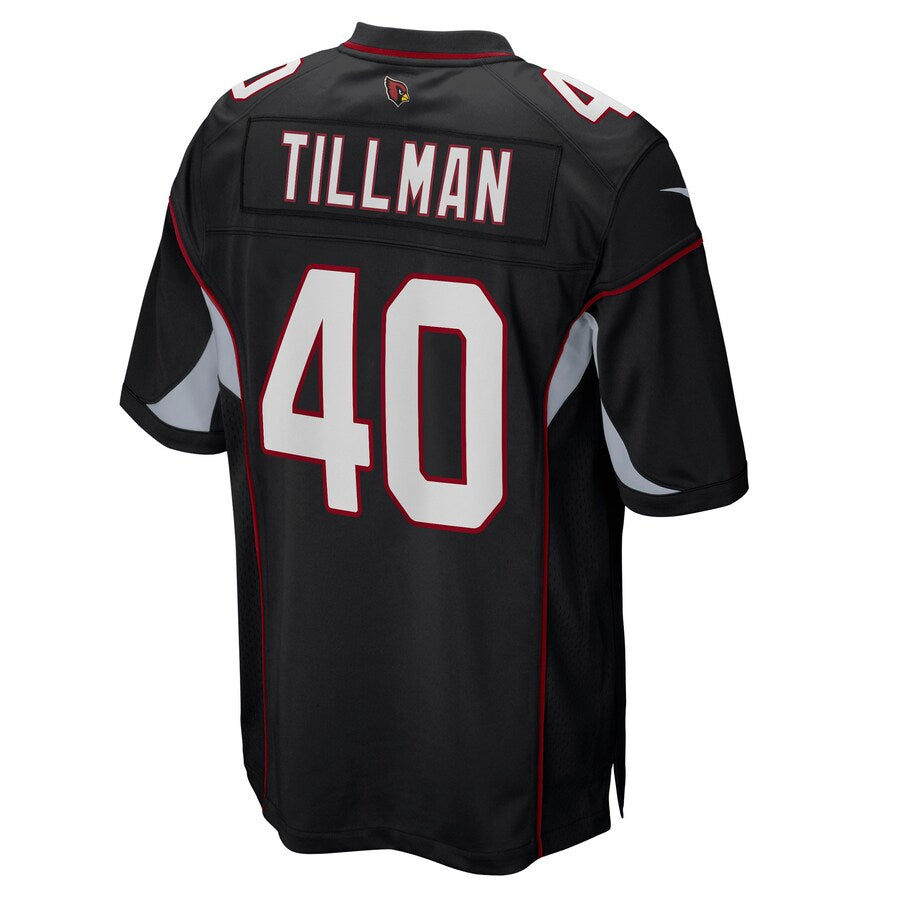 A.Cardinals #40 Pat Tillman Player Black Alternate Game Hdoa Stitched Jerseys