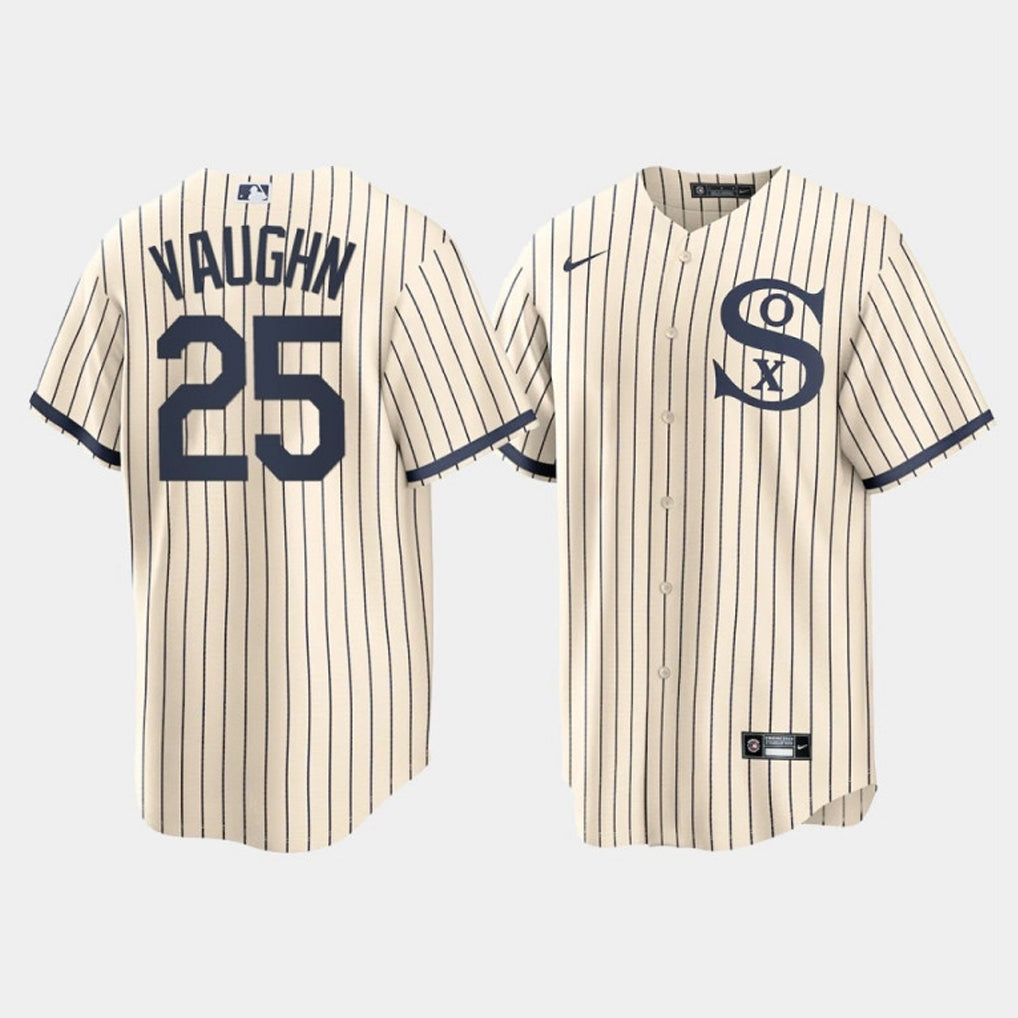 C.White Sox #25 Andrew Vaughn Player Cream Field of Dreams Home Game Hdoa Stitched Jerseys