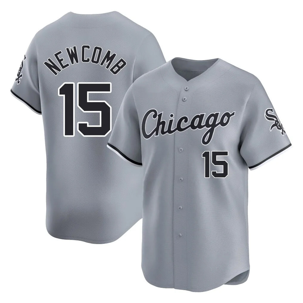 C.White Sox #15 Sean Newcomb Player Gray Road Limited Home Hdoa Stitched Jerseys