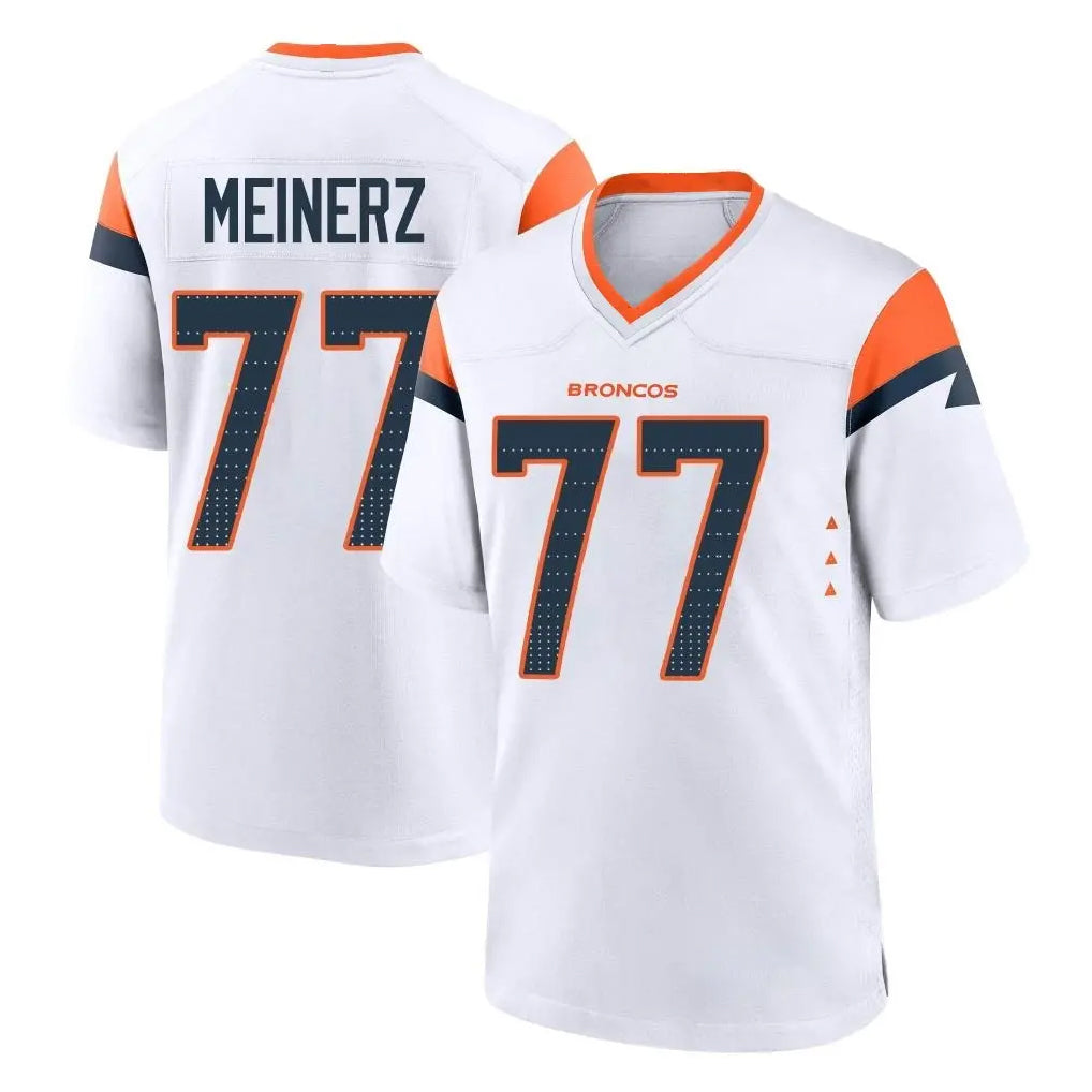 D.Broncos #77 Quinn Meinerz Player White Home Game Hdoa Stitched Jerseys