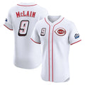 C.Reds #9 Matt McLain Player White Speedway Classic Limited Elite Home Hdoa Stitched Jerseys