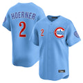 C.Cubs #2 Nico Hoerner Player Light Blue Limited Home Hdoa Stitched Jerseys