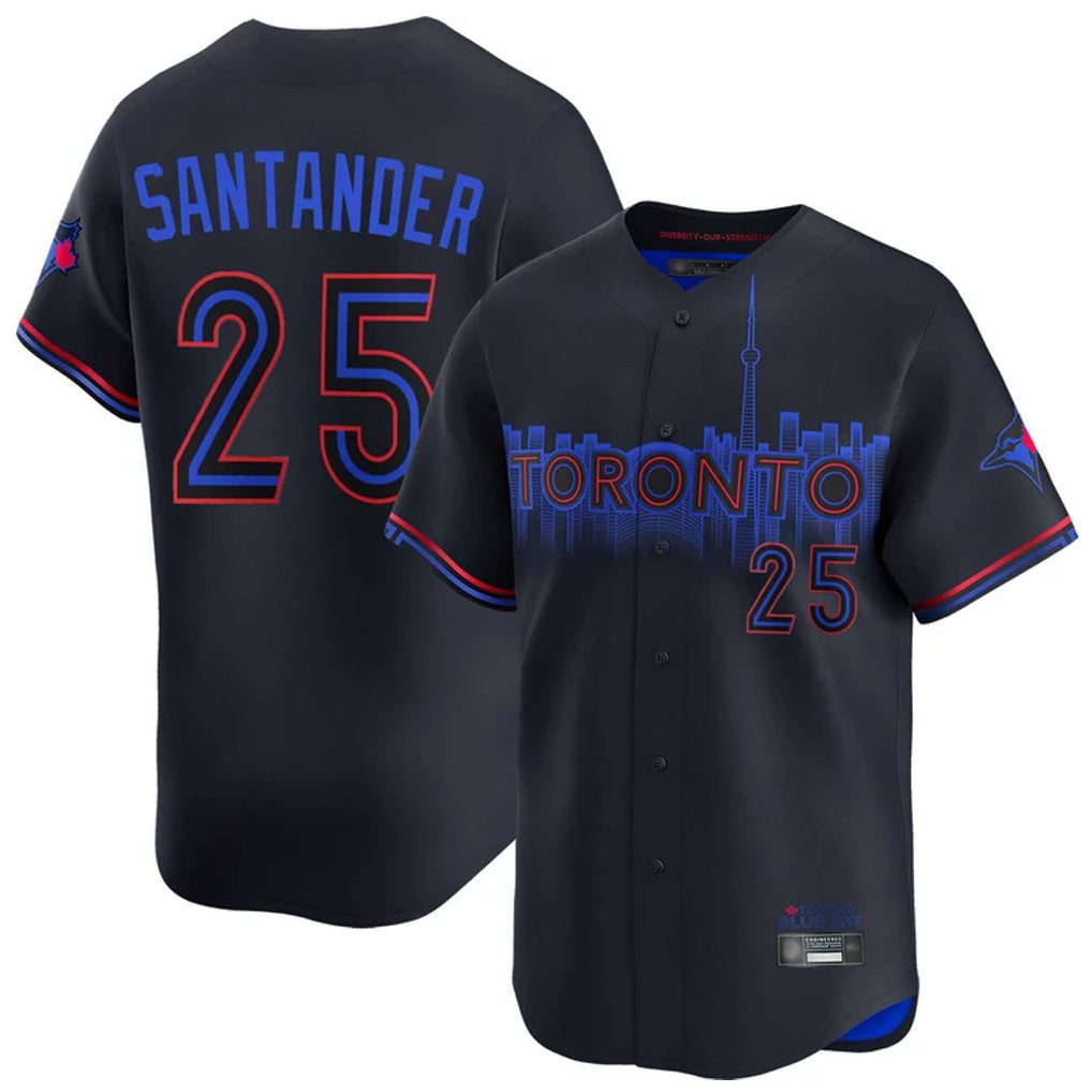 T.Blue Jays #25 Anthony Santander Player Black&Blue City Connect Limited Hdoa Stitched Jerseys