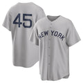 NY.Yankees #45 Gerrit Cole Player Gray Field of Dreams Game Hdoa Stitched Jerseys