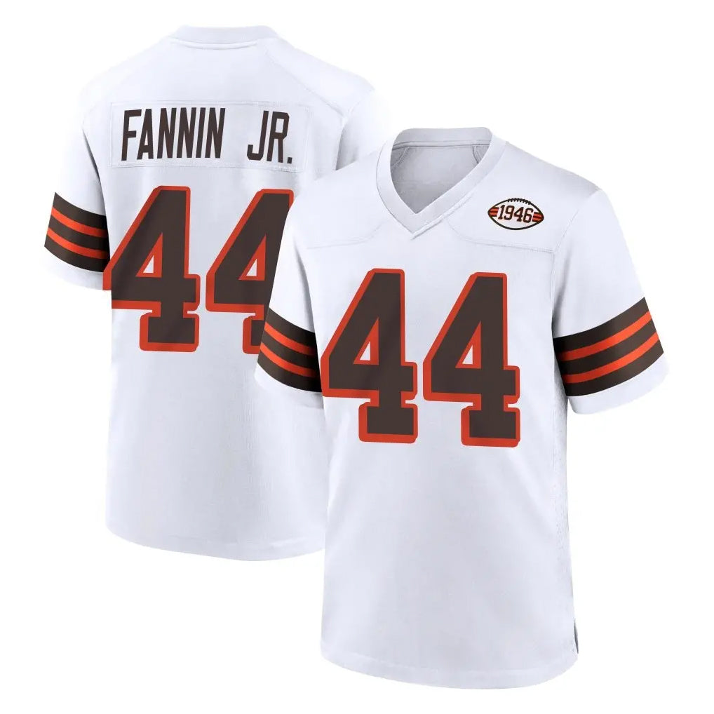 C.Browns #44 Harold Fannin Jr. Player White Alternate Home Game Hdoa Stitched Jerseys