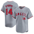 LA.Angels #14 Logan O'Hoppe Player Gray Home Limited Hdoa Stitched Jerseys