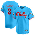 P.Phillies #3 Bryce Harper Player Light Blue Phillies & Eagles Vapor Premier Limited Hdoa Stitched Jerseys
