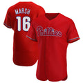 P.Phillies #16 Brandon Marsh Player Red Home Limited Elite Hdoa Stitched Jerseys