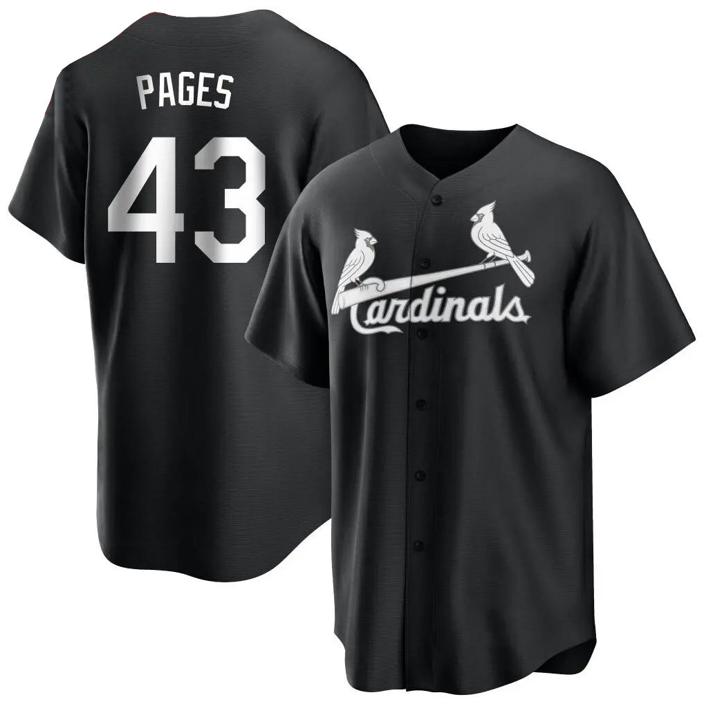 St. Louis Cardinals #43 Pedro Pages Player Black City Connect Home Limited Hdoa Stitched Jerseys