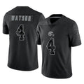 C.Browns #4 Deshaun Watson Player Black Reflective Home Game Hdoa Stitched Jerseys