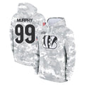 C.Bengals #99 Myles Murphy Player Arctic Camo Salute to Service Pullover Hoodie Limited Hdoa Stitched Jerseys