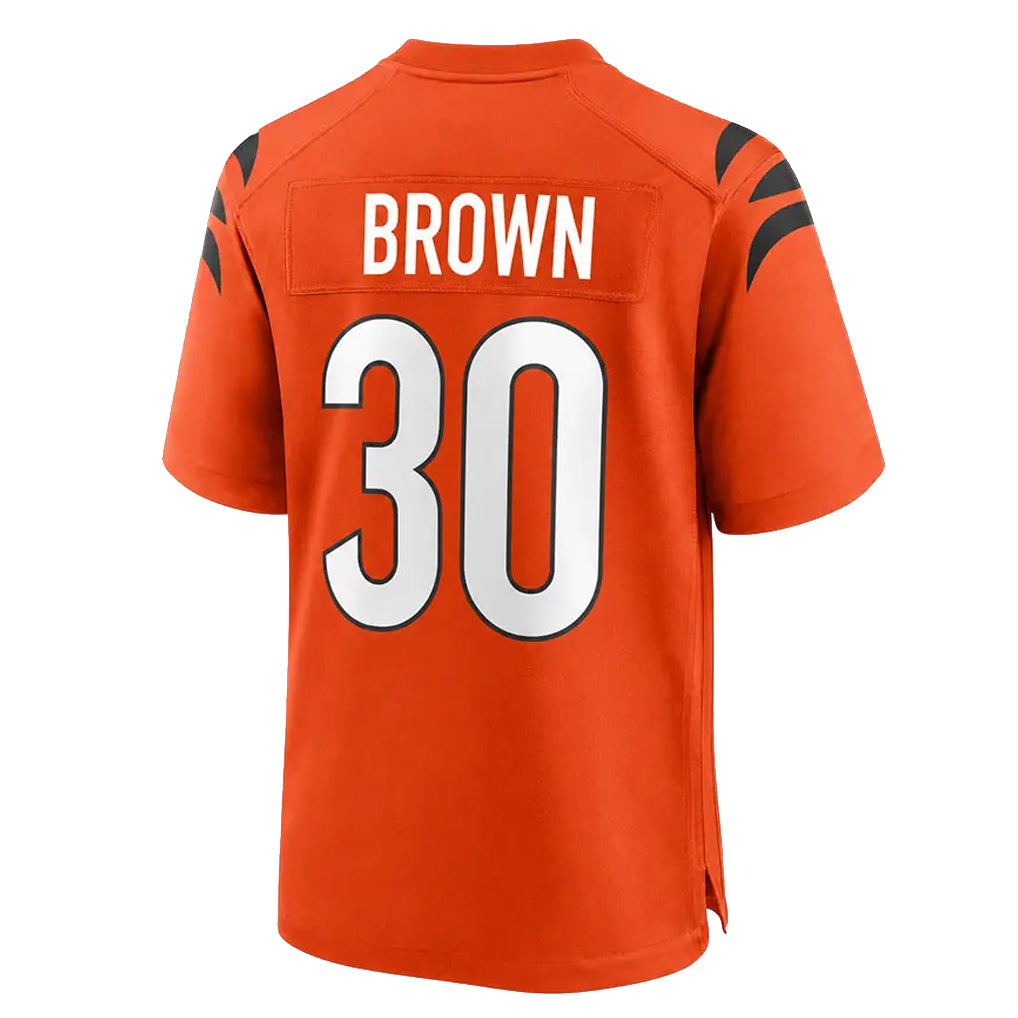 C.Bengals #30 Chase Brown Player Orange Home Game Hdoa Stitched Jerseys
