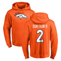 D.Broncos #2 Pat Surtain II Player Orange Pullover Hoodie Limited Hdoa Stitched Jerseys