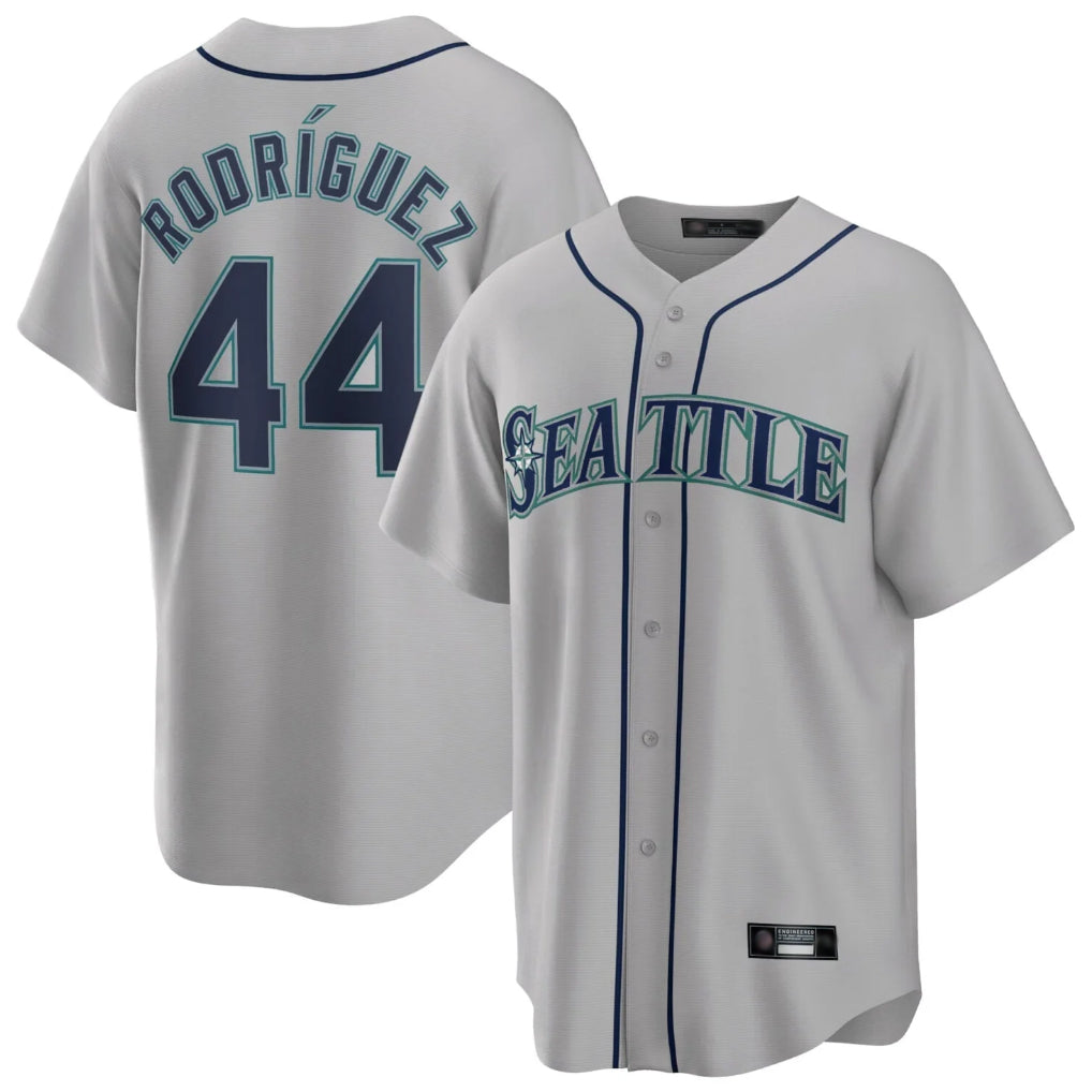 S.Mariners #44 Julio Rodriguez Player Gray Home Game Hdoa Stitched Jerseys