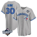 T.Blue Jays #30 Alejandro Kirk Player Gray 2025 World Series Limited Hdoa Stitched Jerseys